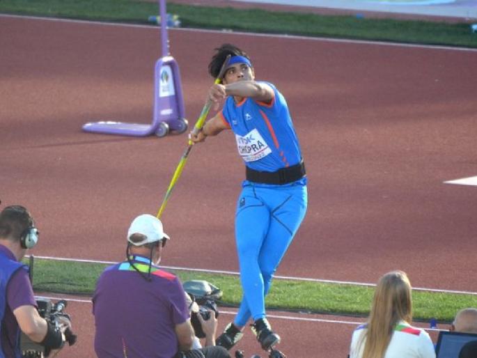 World Athletics Championships 2022 : Olympic Champion Neeraj Chopra wins Silver Medal in men's Javelin Throw final of the World Athletics Champs with a throw of 88.13m | Neeraj Chopra, World Athletics Championships : स्वप्नपूर्ती! नीरज चोप्राचे जागतिक स्पर्धेत ऐतिहासिक पदक, १९ वर्षांचा भारताचा दुष्काळ संपवला World Athletics Championships 2022 : Olympic Champion Neeraj Chopra wins Silver Medal in men's Javelin Throw final of the World Athletics Champs with a throw of 88.13m | Neeraj Chopra, World Athletics Championships : स्वप्नपूर्ती! नीरज चोप्राचे जागतिक स्पर्धेत ऐतिहासिक पदक, १९ वर्षांचा भारताचा दुष्काळ संपवला