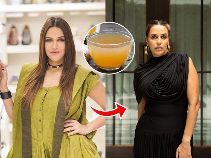 Neha Dhupia wellness challenge Neha Dhupia ayurvedic kadha recipe Neha Dhupia inflammation remedy | नेहा धुपियाने स्वीकारले २१ दिवसांचे वेलनेस चॅलेंज! घरगुती काढा पिऊन केलं वेटलॉस - पाहा तिचे फिटनेस सिक्रेट...