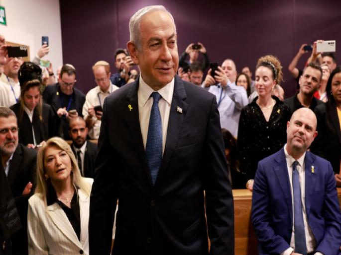 Israeli Prime Minister Netanyahu appears in court for the first time; What exactly are they accused of? | इस्रायलचे पंतप्रधान नेतन्याहू पहिल्यांदाच कोर्टात हजर झाले; त्यांच्यावर नेमका काय आरोप? Israeli Prime Minister Netanyahu appears in court for the first time; What exactly are they accused of? | इस्रायलचे पंतप्रधान नेतन्याहू पहिल्यांदाच कोर्टात हजर झाले; त्यांच्यावर नेमका काय आरोप?