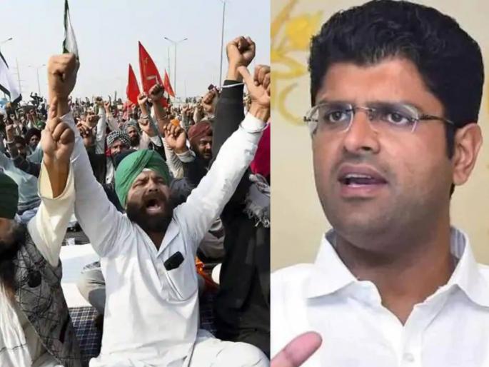 haryana farmers dushyant chautala dug helipad | शेतकरी आक्रमक! हरियाणाच्या उपमुख्यमंत्र्यांचे हेलिपॅड शेतकऱ्यांनी उखडून टाकले haryana farmers dushyant chautala dug helipad | शेतकरी आक्रमक! हरियाणाच्या उपमुख्यमंत्र्यांचे हेलिपॅड शेतकऱ्यांनी उखडून टाकले