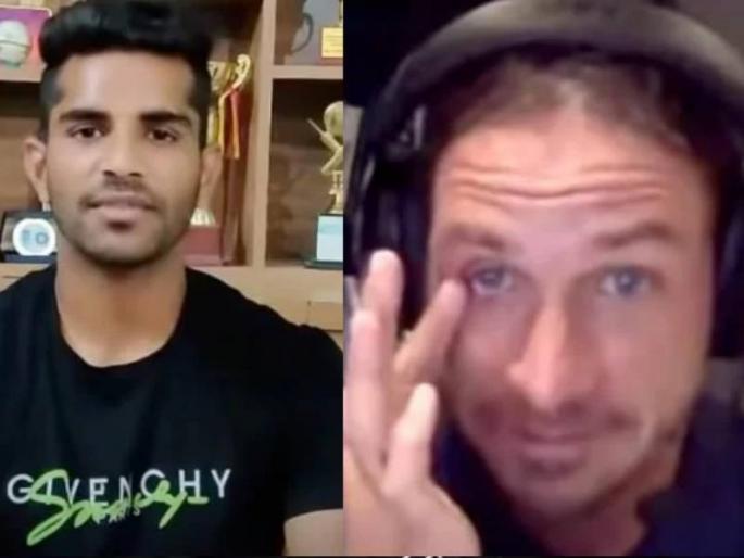 ipl 2021 dale steyn breaks live show shivam mavi calls idol | IPL 2021: शिवम मावीचे शब्द ऐकून 'लाइव्ह शो'मध्ये रडू लागला द.आफ्रिकेचा दिग्गज गोलंदाज डेल स्टेन!