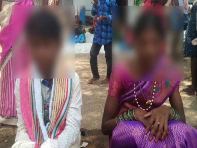 Fed up with drunkard husband mother marries her 13 year old son to 23 year old woman in Andhra Pradesh | आईनं स्वत:च्या १३ वर्षांच्या मुलाचं २३ वर्षीय तरुणीशी लावलं लग्न; पोलीस घरी पोहोचले तेव्हा... Fed up with drunkard husband mother marries her 13 year old son to 23 year old woman in Andhra Pradesh | आईनं स्वत:च्या १३ वर्षांच्या मुलाचं २३ वर्षीय तरुणीशी लावलं लग्न; पोलीस घरी पोहोचले तेव्हा...