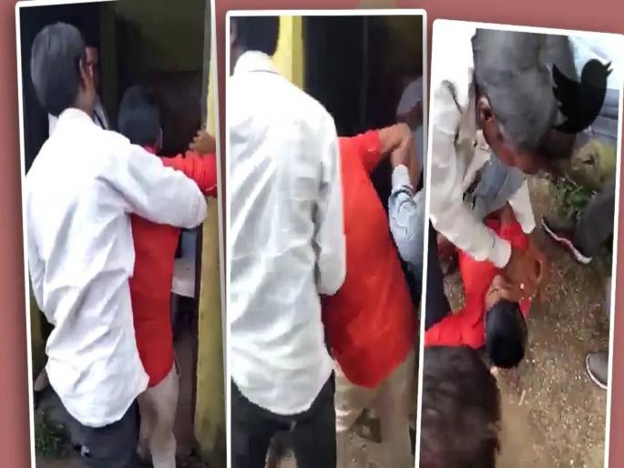 Mans friends go extra mile to make him take Covid shot video now viral | VIDEO: भित्रा मित्र कोरोना लस घेईना; तिघांनी काय केलं पाहा; पोट धरून हसाल Mans friends go extra mile to make him take Covid shot video now viral | VIDEO: भित्रा मित्र कोरोना लस घेईना; तिघांनी काय केलं पाहा; पोट धरून हसाल