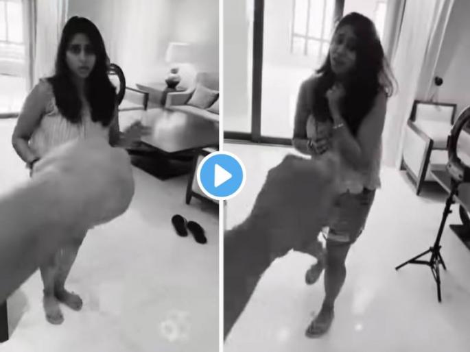 ipl 2021 Rohit Sharma Prank with wife Ritika Sajdeh posted on instagram see video | VIDEO: रोहित शर्मा बनला प्रँकस्टार, पत्नी रितीकासोबत केलेला प्रँक एकदा पाहा...