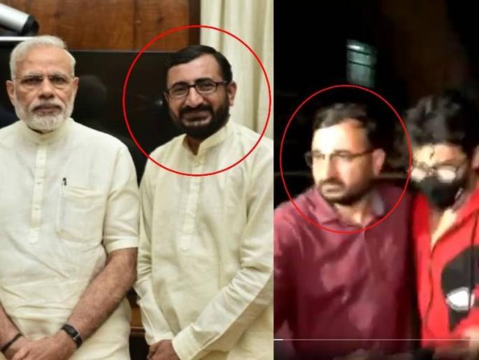 aryan khan drug case ncp makes serious allegations on ncbs action link it with bjp | मोठा गौप्यस्फोट! क्रूझवरील आरोपींना नेणारा भाजपचा पदाधिकारी?; मोदी, शहांसोबतचे फोटो राष्ट्रवादीनं दाखवले aryan khan drug case ncp makes serious allegations on ncbs action link it with bjp | मोठा गौप्यस्फोट! क्रूझवरील आरोपींना नेणारा भाजपचा पदाधिकारी?; मोदी, शहांसोबतचे फोटो राष्ट्रवादीनं दाखवले