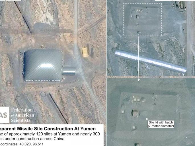 china building silo of missiles bigger than russia and america | चीननं जगाची झोप उडवली! तब्बल ३०० मिसाईल सायलो उभारण्याचं काम सुरू; सॅटेलाईट फोटोंमुळे खळबळ china building silo of missiles bigger than russia and america | चीननं जगाची झोप उडवली! तब्बल ३०० मिसाईल सायलो उभारण्याचं काम सुरू; सॅटेलाईट फोटोंमुळे खळबळ