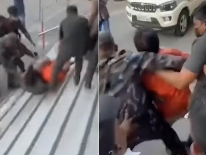 Kirit Somaiya pushed by Shiv sena supporters Somaiya seriously injured Watch the video | किरीट सोमय्यांना शिवसैनिकांकडून धक्काबुकी, सोमय्यांना गंभीर दुखापत; रुग्णालयात दाखल, पाहा Video Kirit Somaiya pushed by Shiv sena supporters Somaiya seriously injured Watch the video | किरीट सोमय्यांना शिवसैनिकांकडून धक्काबुकी, सोमय्यांना गंभीर दुखापत; रुग्णालयात दाखल, पाहा Video
