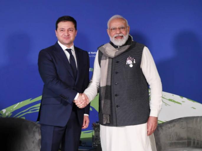 Ukrainian President Volodymyr Zelensky spoke with PM Narendra Modi urge for help | Russia vs Ukraine War: आक्रमकांना एकत्र रोखुया! युक्रेनचे अध्यक्ष झेलेन्स्कींचा पंतप्रधान मोदींना फोन; मदतीचं आवाहन Ukrainian President Volodymyr Zelensky spoke with PM Narendra Modi urge for help | Russia vs Ukraine War: आक्रमकांना एकत्र रोखुया! युक्रेनचे अध्यक्ष झेलेन्स्कींचा पंतप्रधान मोदींना फोन; मदतीचं आवाहन