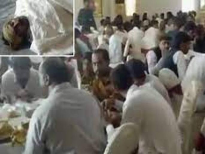 in Pakistan Wedding guests torture vendor to death continue festivities near body | धक्कादायक! वऱ्हाडींनी पापड विक्रेत्याला ठार मारलं; मृतदेहाच्या शेजारी बसून पोटभर जेवले in Pakistan Wedding guests torture vendor to death continue festivities near body | धक्कादायक! वऱ्हाडींनी पापड विक्रेत्याला ठार मारलं; मृतदेहाच्या शेजारी बसून पोटभर जेवले