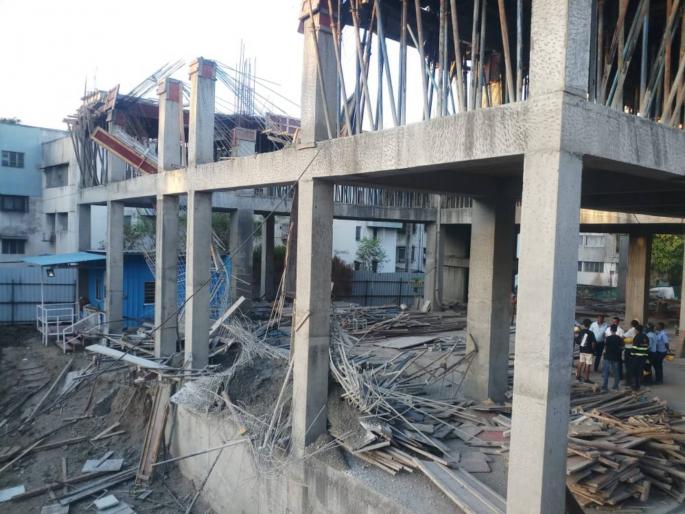 One dead four critically injured after slab of building collapsed in wanwadi pune | वानवडीत इमारतीचा स्लॅब कोसळून एकाचा मृत्यू; चार मजूर गंभीर जखमी One dead four critically injured after slab of building collapsed in wanwadi pune | वानवडीत इमारतीचा स्लॅब कोसळून एकाचा मृत्यू; चार मजूर गंभीर जखमी