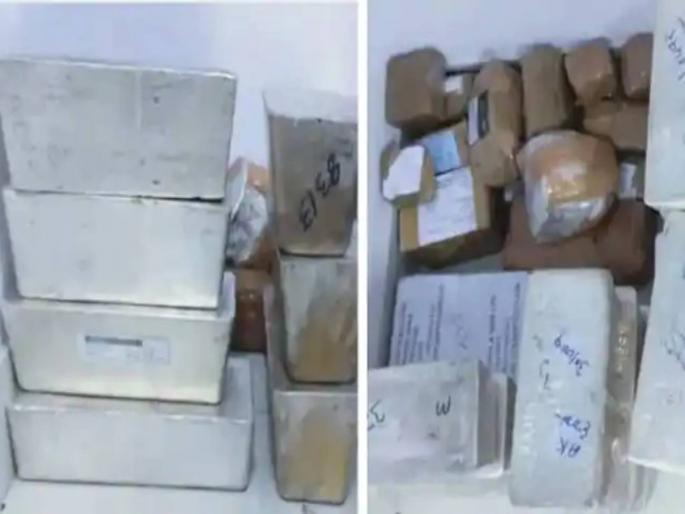 rajasthan udaipur treasure loaded bus ahmedabad more than 12 quintals silver ingots jewellery recover | बसमध्ये सापडला खजिना; ४०० किलो चांदी; ७७२ किलोंचे दागिने; घबाड पाहून पोलीस चक्रावले rajasthan udaipur treasure loaded bus ahmedabad more than 12 quintals silver ingots jewellery recover | बसमध्ये सापडला खजिना; ४०० किलो चांदी; ७७२ किलोंचे दागिने; घबाड पाहून पोलीस चक्रावले