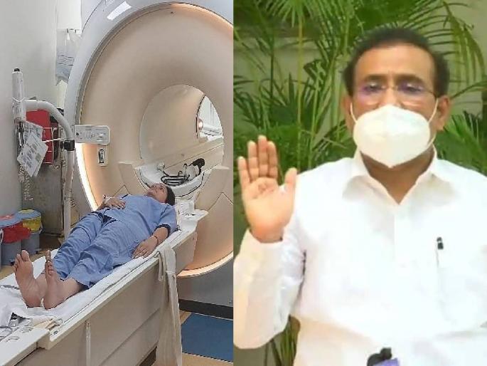 It is wrong to take a photo while doing MRI says Rajesh Tope on navneet rana issue | 'MRI करताना रुग्णालयाला अंधारात ठेवून फोटो काढणं चुकीचं', नवनीत राणांच्या फोटोवरुन आता राजेश टोपेंनीही सुनावलं It is wrong to take a photo while doing MRI says Rajesh Tope on navneet rana issue | 'MRI करताना रुग्णालयाला अंधारात ठेवून फोटो काढणं चुकीचं', नवनीत राणांच्या फोटोवरुन आता राजेश टोपेंनीही सुनावलं