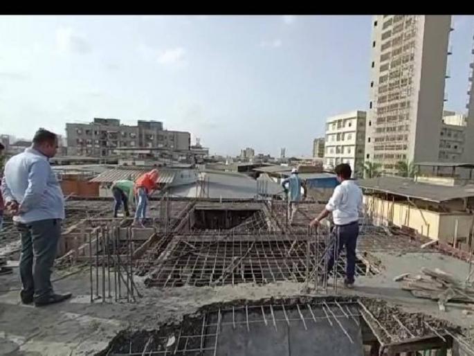Municipal Corporation cracks down on unauthorized constructions in Kalwa | कळव्यातील अनधिकृत बांधकामांवर महापालिकेची धडक कारवाई