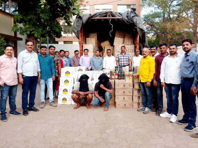 Crime Branch Nine lakh liquor seized for sale from Bhiwandi | गुजरातमधून विक्रीसाठी आणलेली पाऊणे नऊ लाखांची दारू जप्त; भिवंडी गुन्हे शाखेची कारवाई  Crime Branch Nine lakh liquor seized for sale from Bhiwandi | गुजरातमधून विक्रीसाठी आणलेली पाऊणे नऊ लाखांची दारू जप्त; भिवंडी गुन्हे शाखेची कारवाई
