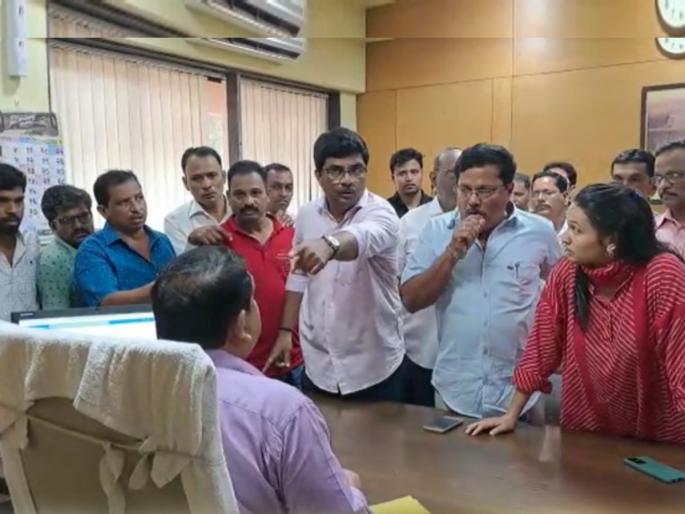 water not for the citizens only for companies protest by peasants and workers Party of India | VIDEO: पाणी कंपनीसाठी नागरिकांना नाही, अधिकाऱ्याच्या उत्तराने शेकाप कार्यकर्त्यांचा संताप water not for the citizens only for companies protest by peasants and workers Party of India | VIDEO: पाणी कंपनीसाठी नागरिकांना नाही, अधिकाऱ्याच्या उत्तराने शेकाप कार्यकर्त्यांचा संताप