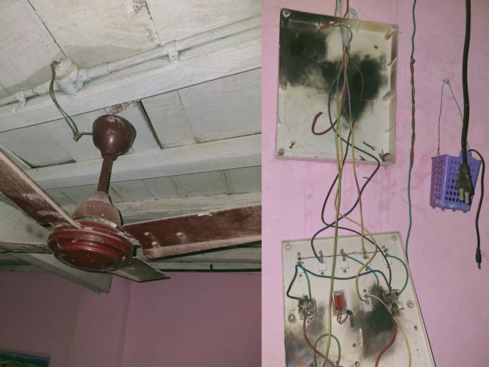 Lightning struck a house in Pen Bhal village no casualty reported yet | पेणच्या भाल गावात घरावर कोसळली वीज, सुदैवाने जीवित हानी नाही Lightning struck a house in Pen Bhal village no casualty reported yet | पेणच्या भाल गावात घरावर कोसळली वीज, सुदैवाने जीवित हानी नाही