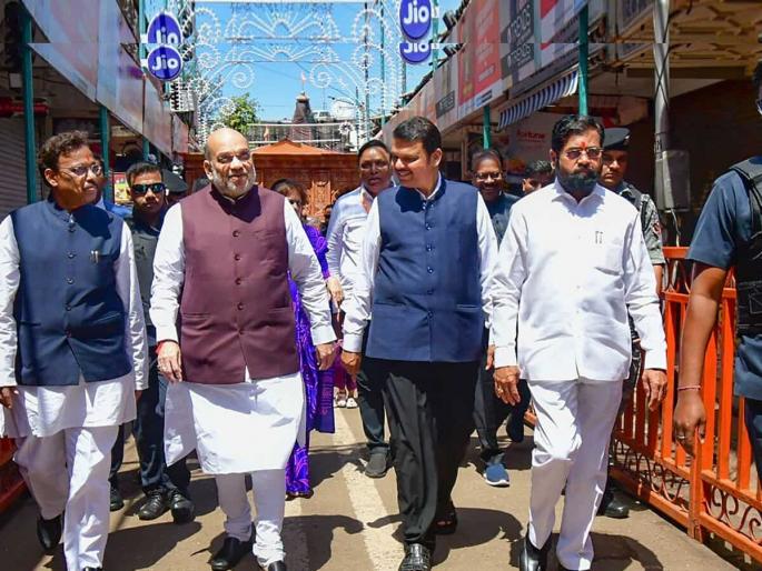 lapse in home minister amit shahs security in mumbai suspect arrested | मोठी बातमी! मुंबईत अमित शाहांच्या सुरक्षेत मोठी चूक; खासदाराचा PA सांगून अनोळखी व्यक्तीच्या शाहांभोवती घिरट्या lapse in home minister amit shahs security in mumbai suspect arrested | मोठी बातमी! मुंबईत अमित शाहांच्या सुरक्षेत मोठी चूक; खासदाराचा PA सांगून अनोळखी व्यक्तीच्या शाहांभोवती घिरट्या