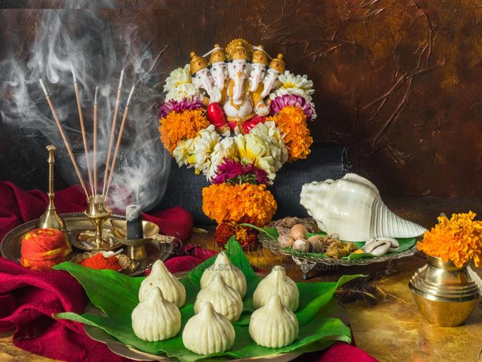 Anant Chaturdashi 2022: If you follow the rules given by Dharmashastra while offering food to Bappa, then the offering will reach Him! | Anant Chaturdashi 2022: बाप्पाला नैवेद्य दाखवताना धर्मशास्त्रानुसार दिलेले नियम पाळले तर तो नैवेद्य त्याच्यापर्यंत पोहोचतोच! Anant Chaturdashi 2022: If you follow the rules given by Dharmashastra while offering food to Bappa, then the offering will reach Him! | Anant Chaturdashi 2022: बाप्पाला नैवेद्य दाखवताना धर्मशास्त्रानुसार दिलेले नियम पाळले तर तो नैवेद्य त्याच्यापर्यंत पोहोचतोच!