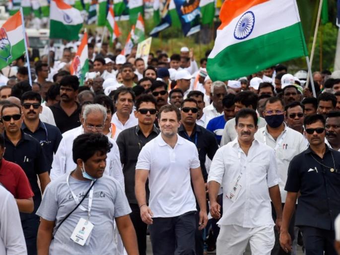 Bharat Jodo Yatra today via Nanded in Maharashtra Preparations complete by Congress Mashal Yatra will start nine kilometers at night | ‘भारत जोडो’ यात्रा आज नांदेडमार्गे महाराष्ट्रात! काँग्रेसकडून तयारी पूर्ण; रात्री नऊ किलोमीटर निघणार मशाल यात्रा Bharat Jodo Yatra today via Nanded in Maharashtra Preparations complete by Congress Mashal Yatra will start nine kilometers at night | ‘भारत जोडो’ यात्रा आज नांदेडमार्गे महाराष्ट्रात! काँग्रेसकडून तयारी पूर्ण; रात्री नऊ किलोमीटर निघणार मशाल यात्रा