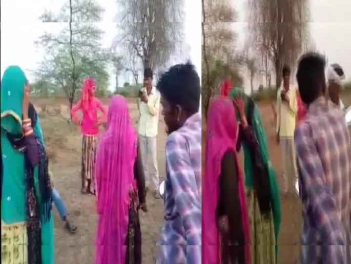 rajasthan people torture couple for living in live in relationship premi ki pitai ka video | चपलांचा हार, मूत्र प्यायला लावलं अन्...लिव्ह-इनमध्ये राहिलं म्हणून दिलेली शिक्षा ऐकून उडाला थरकाप!  rajasthan people torture couple for living in live in relationship premi ki pitai ka video | चपलांचा हार, मूत्र प्यायला लावलं अन्...लिव्ह-इनमध्ये राहिलं म्हणून दिलेली शिक्षा ऐकून उडाला थरकाप!