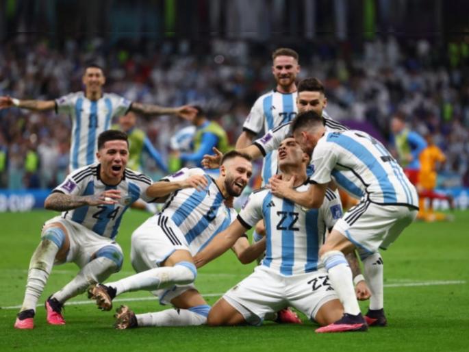 Netherlands vs Argentina Highlights Messi Argentina beat Netherlands 4 3 on penalties to reach semis | FIFA 2022, Netherlands vs Argentina: मेस्सीच्या अर्जेंटिनाची उपांत्य फेरीत धडक, नेदरलँड्सवर मिळवला थरारक विजय, आता लढत क्रोएशियाशी! Netherlands vs Argentina Highlights Messi Argentina beat Netherlands 4 3 on penalties to reach semis | FIFA 2022, Netherlands vs Argentina: मेस्सीच्या अर्जेंटिनाची उपांत्य फेरीत धडक, नेदरलँड्सवर मिळवला थरारक विजय, आता लढत क्रोएशियाशी!