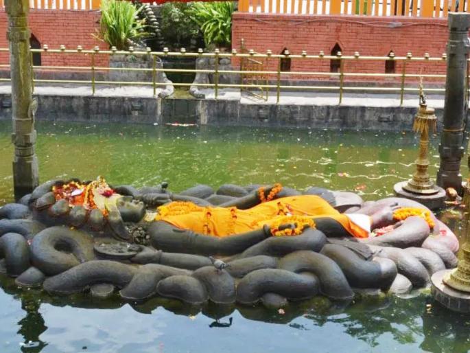 Safala Ekadashi 2022: On the occasion of Safala Ekadashi let's understand the nature of Lord Vishnu's sleeping idol! | Safala Ekadashi 2022: सफला एकादशीनिमित्त श्री विष्णूंच्या निद्राधीन मूर्तीचे स्वरूप समजून घेऊया! Safala Ekadashi 2022: On the occasion of Safala Ekadashi let's understand the nature of Lord Vishnu's sleeping idol! | Safala Ekadashi 2022: सफला एकादशीनिमित्त श्री विष्णूंच्या निद्राधीन मूर्तीचे स्वरूप समजून घेऊया!