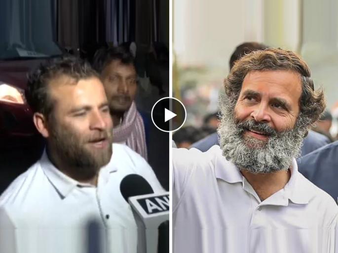 rahul gandhi look alike faisal chaudhary bharat jodo yatra baghpat up | सेम टू सेम...! 'भारत जोडो' यात्रेत राहुल गांधींच्या ड्युप्लिकेटची हवा, व्हायरल Video; पाहा... rahul gandhi look alike faisal chaudhary bharat jodo yatra baghpat up | सेम टू सेम...! 'भारत जोडो' यात्रेत राहुल गांधींच्या ड्युप्लिकेटची हवा, व्हायरल Video; पाहा...