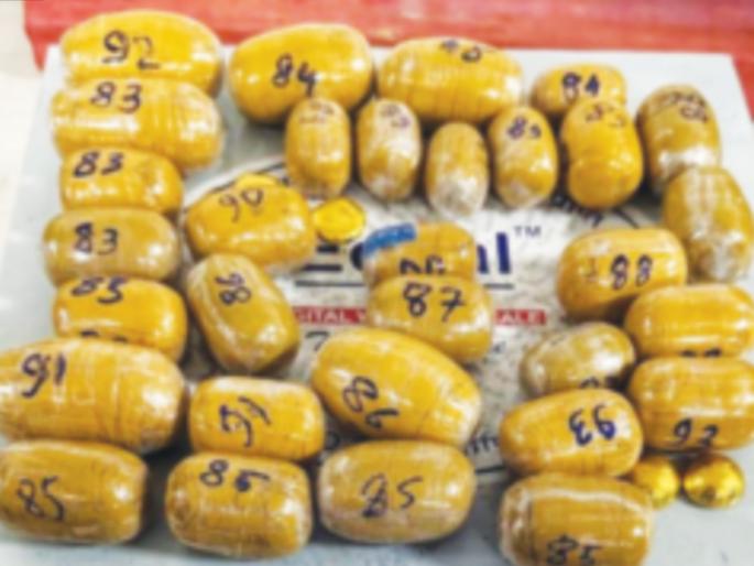 Eight kg of gold hidden in wax 1 Crore worth of gold seized at airport Gulf country national arrested | मेणात लपवले आठ किलो सोने! विमानतळावर पकडले एक कोटींचे सोने, आखाती देशाच्या नागरिकाला अटक Eight kg of gold hidden in wax 1 Crore worth of gold seized at airport Gulf country national arrested | मेणात लपवले आठ किलो सोने! विमानतळावर पकडले एक कोटींचे सोने, आखाती देशाच्या नागरिकाला अटक
