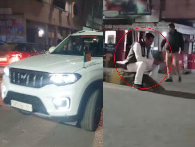 police starts anti encroachement drive late night after mla got stuck in traffic | भाजपा आमदार ट्राफिकला वैतागला, कारमधून खाली उतरुन डिव्हाइडरवर जाऊन बसला अन्... police starts anti encroachement drive late night after mla got stuck in traffic | भाजपा आमदार ट्राफिकला वैतागला, कारमधून खाली उतरुन डिव्हाइडरवर जाऊन बसला अन्...