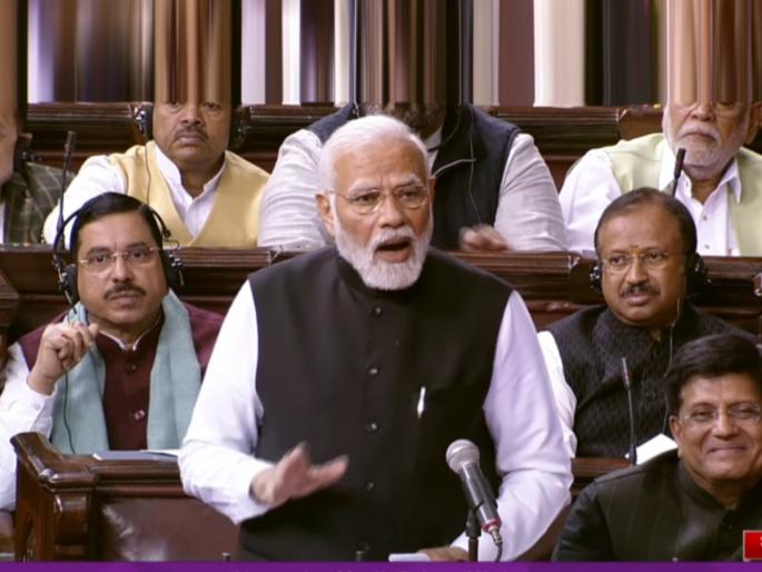 So many people getting empowered while someones account getting closed says PM Modi about congress | काहींना 'खाती' बंद होत असल्याचं दु:ख; मोदींचा निशाणा, तर विरोधकांच्या 'मोदी-अदानी भाय-भाय'च्या घोषणा! 