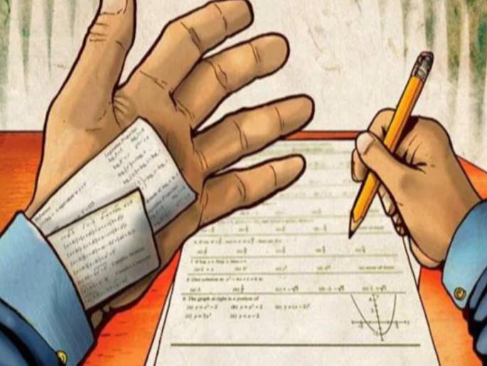 180 college examinees were found in the net by hiding paper in their shoes and hair | बुटात, केसांमध्ये कागद लपवून केली कॉपी; कॉलेजचे १८० परीक्षार्थी सापडले जाळ्यात 180 college examinees were found in the net by hiding paper in their shoes and hair | बुटात, केसांमध्ये कागद लपवून केली कॉपी; कॉलेजचे १८० परीक्षार्थी सापडले जाळ्यात