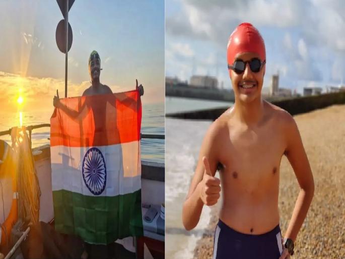 15 year old brave Saishnu Jadhav crossed the English Gulf in 16 hours | १५ वर्षांच्या बहाद्दर सहिष्णू जाधवने १६ तासात इंग्लिश खाडी केली पार 15 year old brave Saishnu Jadhav crossed the English Gulf in 16 hours | १५ वर्षांच्या बहाद्दर सहिष्णू जाधवने १६ तासात इंग्लिश खाडी केली पार