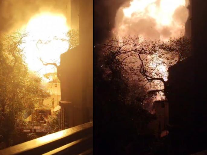 Mumbai Fire breaks out in Bandra Narang House no injuries reported | Mumbai Pali Hill Fire: मुंबईच्या पाली हिलमध्ये अग्नितांडव, थरकाप उडवणारा स्फोट; व्हिडिओ व्हायरल! Mumbai Fire breaks out in Bandra Narang House no injuries reported | Mumbai Pali Hill Fire: मुंबईच्या पाली हिलमध्ये अग्नितांडव, थरकाप उडवणारा स्फोट; व्हिडिओ व्हायरल!