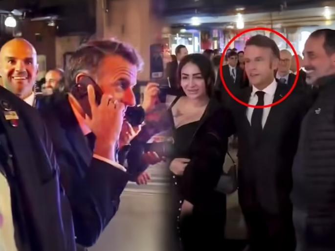 French President car stopped by New York police Emmanuel Macron calls Donald Trump from the road | अमेरिकेच्या राष्ट्राध्यक्षांमुळे इमॅन्युएल मॅक्रॉन अडकले ट्रॅफिकमध्ये; फ्रान्सच्या प्रमुखांनी थेट लावला ट्रम्प यांनी फोन French President car stopped by New York police Emmanuel Macron calls Donald Trump from the road | अमेरिकेच्या राष्ट्राध्यक्षांमुळे इमॅन्युएल मॅक्रॉन अडकले ट्रॅफिकमध्ये; फ्रान्सच्या प्रमुखांनी थेट लावला ट्रम्प यांनी फोन