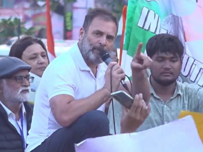 rahul gandhi says pm narendra modi amitabh bachchan aishwarya rai was in the ram mandir pran pratishtha program but was no the obc, sc, st there | 'तेथे तुम्ही कुणी ओबीसी चेहरा बघितला'? राममंदिर प्राणप्रतिष्ठा कार्यक्रमावरून राहुल गांधींचा प्रश्न, म्हणाले...