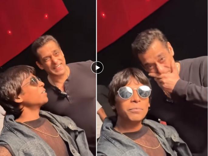 Salman Khan's video with Shahrukh's duplicate | का व्हायरल होतोय शाहरुखच्या डुप्लिकेटसोबतचा सलमान खानचा व्हिडीओ; पाहून तुम्हीही पोट धरून हसाल Salman Khan's video with Shahrukh's duplicate | का व्हायरल होतोय शाहरुखच्या डुप्लिकेटसोबतचा सलमान खानचा व्हिडीओ; पाहून तुम्हीही पोट धरून हसाल