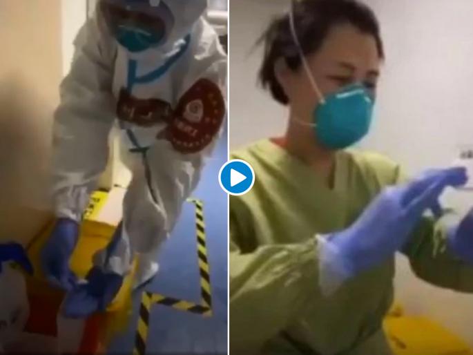 Corona Virus : Know how many times doctors wash their hands after treat Coronavirus patient api | Corona Virus : कोरोनाग्रस्त रूग्णांवर उपचार करणारे डॉक्टर किती वेळा धुतात हात? व्हिडीओ पाहून उघडेल तुमचेही डोळे... Corona Virus : Know how many times doctors wash their hands after treat Coronavirus patient api | Corona Virus : कोरोनाग्रस्त रूग्णांवर उपचार करणारे डॉक्टर किती वेळा धुतात हात? व्हिडीओ पाहून उघडेल तुमचेही डोळे...