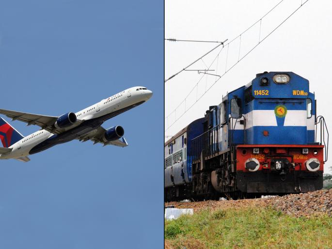 Thief flees via train police takes flight to catch him | चोरी करून 'तो' ट्रेनने जात होता, पोलीस विमानाने त्याच्या मागे गेले अन्.... Thief flees via train police takes flight to catch him | चोरी करून 'तो' ट्रेनने जात होता, पोलीस विमानाने त्याच्या मागे गेले अन्....