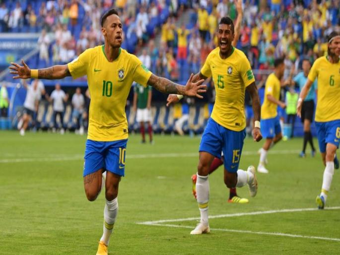 FIFA Football Worldcup 2018: Brazil tops in football World Cup | FIFA Football worldcup 2018: फुटबॉल विश्वचषकात ब्राझीलच अव्वल FIFA Football Worldcup 2018: Brazil tops in football World Cup | FIFA Football worldcup 2018: फुटबॉल विश्वचषकात ब्राझीलच अव्वल