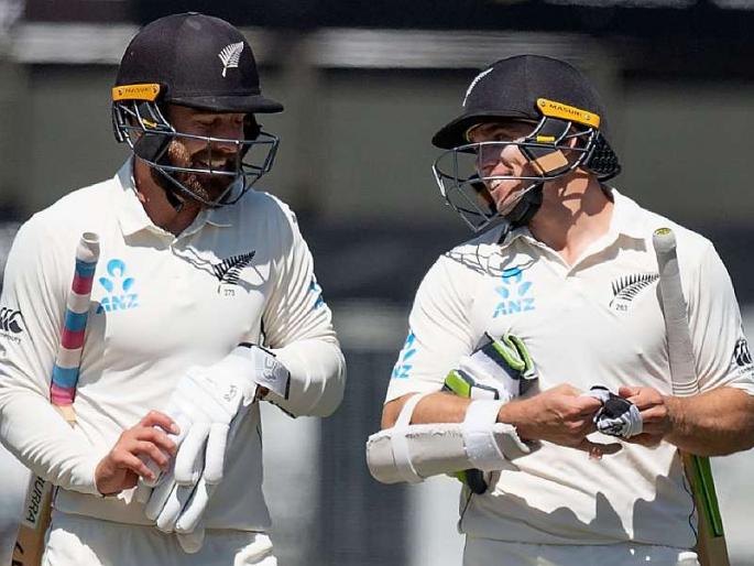 India vs New Zealand second test: New Zealand are 63/0 at stumps on day 1, trail India by 179 runs MMG | India vs New Zealand, 2nd Test : पहिल्या दिवसावर न्यूझीलंडचाच वरचष्मा; भारतीय फलंदाजी पुन्हा फेल