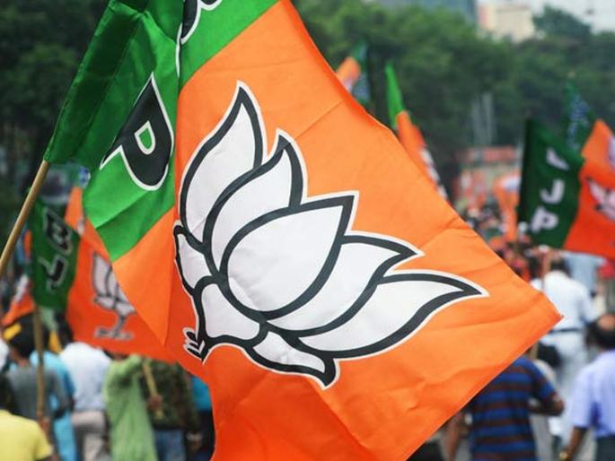 police stopped the voter by wearing a hat and a scarf around his neck of bjp | डोक्यावर टोपी, गळ्यात दुपट्टा घालून मतदान करणाऱ्यास रोखले police stopped the voter by wearing a hat and a scarf around his neck of bjp | डोक्यावर टोपी, गळ्यात दुपट्टा घालून मतदान करणाऱ्यास रोखले