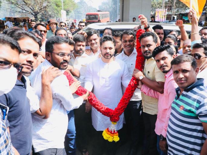 Welcome to Nilesh Rane in Kankavali! | कणकवलीत निलेश राणे यांचे जल्लोषी स्वागत !