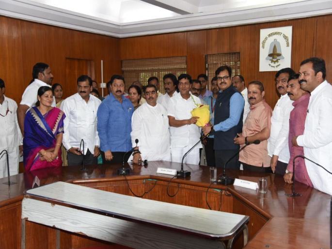 BJP's Uddhav Nimse is unopposed elect Chairman of Nashik Municipal Corporation Standing Committee | नाशिक मनपा स्थायी समिती सभापतीपदी भाजपचे उद्धव निमसे बिनविरोध BJP's Uddhav Nimse is unopposed elect Chairman of Nashik Municipal Corporation Standing Committee | नाशिक मनपा स्थायी समिती सभापतीपदी भाजपचे उद्धव निमसे बिनविरोध