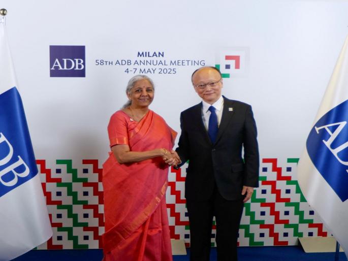 Pahalgam Terror Attack: Another blow to Pakistan; Nirmala Sitharaman meets ADB President, demands to stop funds | पाकवर आर्थिक हल्ला; ADB अध्यक्षांना भेटल्या निर्मला सीतारामण, निधी रोखण्याची केली मागणी Pahalgam Terror Attack: Another blow to Pakistan; Nirmala Sitharaman meets ADB President, demands to stop funds | पाकवर आर्थिक हल्ला; ADB अध्यक्षांना भेटल्या निर्मला सीतारामण, निधी रोखण्याची केली मागणी