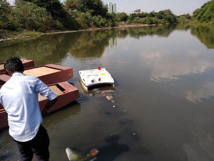 Unmanned machine of Nirmalya Compilation experiment in Moshi | मानवरहित मशिनव्दारे निर्माल्य संकलन : मोशीत प्रयोग