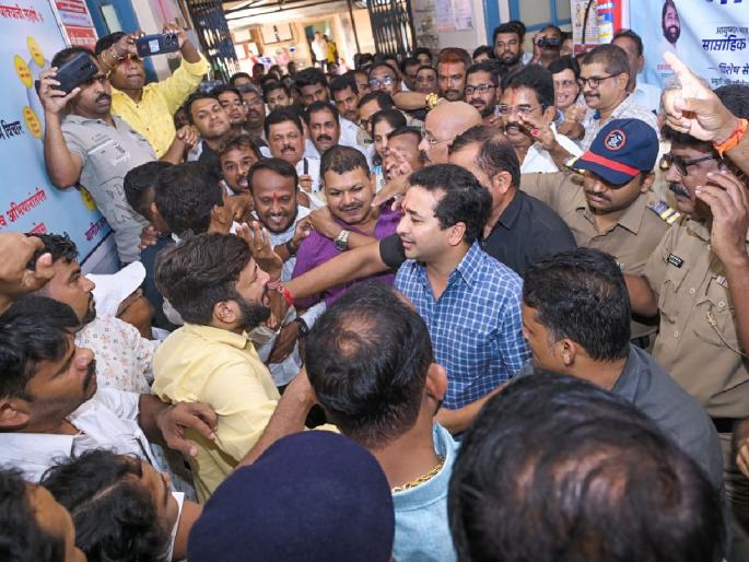 Thackeray Sena-BJP activists clashed in Devgarh, the incident took place in the presence of MLA Nitesh Rane | देवगडमध्ये ठाकरे सेना-भाजपा कार्यकर्ते भिडले, आमदार नितेश राणेंच्या उपस्थितीत घडली घटना Thackeray Sena-BJP activists clashed in Devgarh, the incident took place in the presence of MLA Nitesh Rane | देवगडमध्ये ठाकरे सेना-भाजपा कार्यकर्ते भिडले, आमदार नितेश राणेंच्या उपस्थितीत घडली घटना