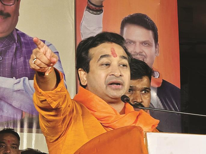 not Shiv sena's Arrow but BJP's saffron pride, is enough to stop Khan: Nitesh Rane | खानाला थांबविण्यासाठी बाणाची नव्हे, भाजपच्या भगव्याची शान पुरेशी: नितेश राणे not Shiv sena's Arrow but BJP's saffron pride, is enough to stop Khan: Nitesh Rane | खानाला थांबविण्यासाठी बाणाची नव्हे, भाजपच्या भगव्याची शान पुरेशी: नितेश राणे