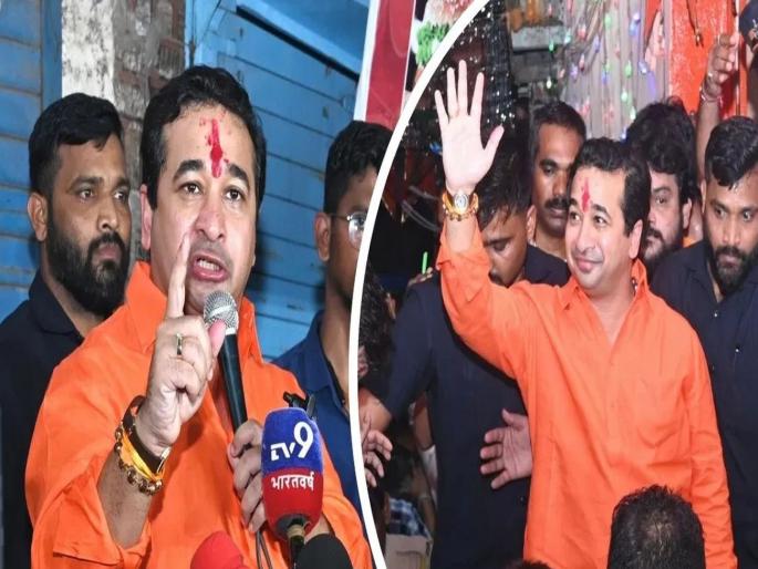 "Our Mahayuti alliance government is based on Hindu votes; no one with a round cap for beard voted for us, BJP Nitesh Rane criticized Muslim | "हिंदूंच्या मतांवर आमचं महायुती सरकार; आम्हाला कुणी गोल टोपी, दाढीवाल्याने मतदान केले नाही"