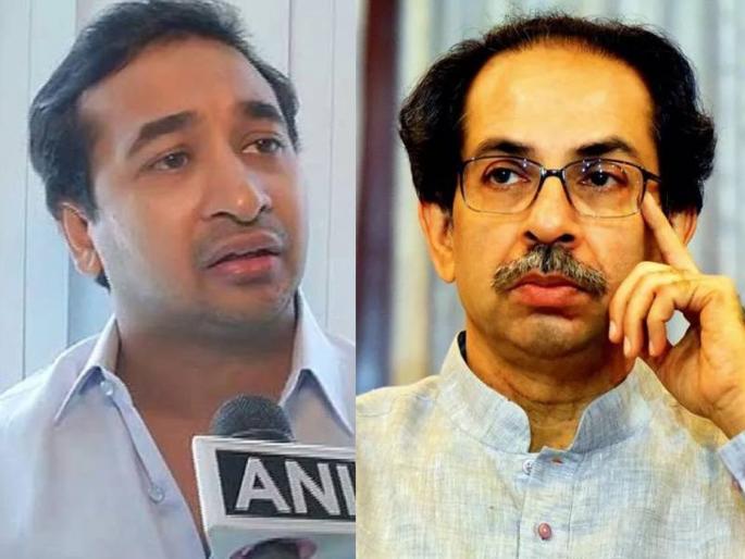 Nitesh Rane criticizes Uddhav Thackeray in harsh language | यांना कानाखाली नाही मारायची मग काय...?; 'त्या' चुकीवरून नितेश राणेंची उद्धव ठाकरेंवर टीका Nitesh Rane criticizes Uddhav Thackeray in harsh language | यांना कानाखाली नाही मारायची मग काय...?; 'त्या' चुकीवरून नितेश राणेंची उद्धव ठाकरेंवर टीका