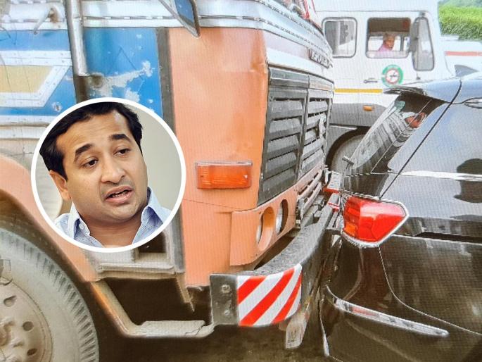 Minor accident to Nitesh Ranes vehicle mumbai pune express way | आमदार नितेश राणे यांच्या वाहनाला किरकोळ अपघात Minor accident to Nitesh Ranes vehicle mumbai pune express way | आमदार नितेश राणे यांच्या वाहनाला किरकोळ अपघात